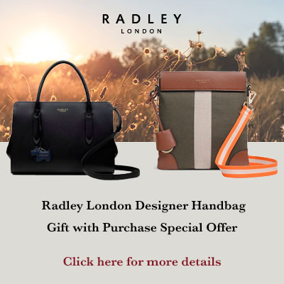 Radley London. Openeing order offer. Place your order today to recieve a FREE desginer bag! Purchase 12 optical + 6 sun frames, recieve a Liverpool Street Leather Handbag. Purchase 12 optical frames, recieve a Morris Road Crossbody Bag. 